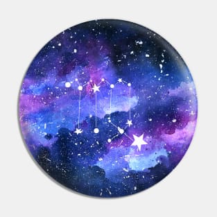 Galaxy Virgo Star Sign Pin