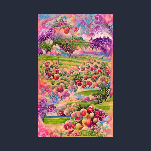 Psychedelic orchard by Gaspar Avila