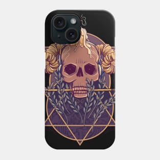 Candle on Skull Phone Case