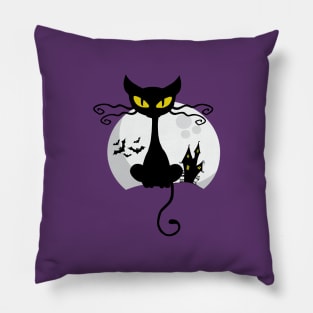 Black Cat Halloween edition Pillow