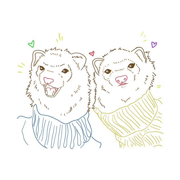 ferrets by ASSAMI