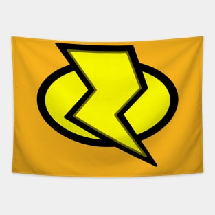 Lightning Bolt Logo - Yellow Tapestry