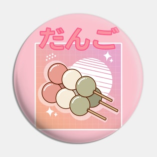 Funny Retro 90s Japanese Kawaii Dango Pin