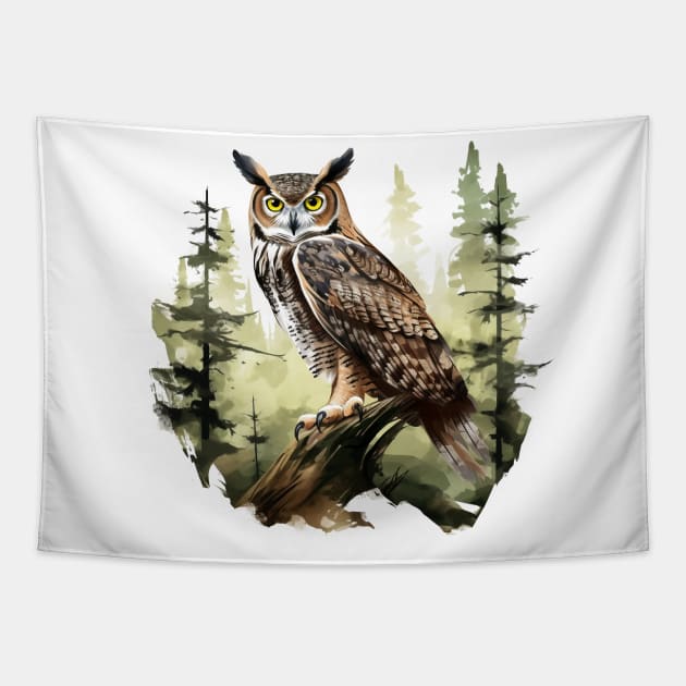Hoot Owl Tapestry by zooleisurelife
