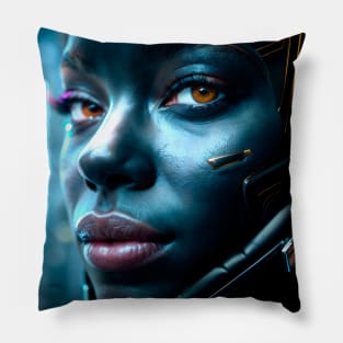 Cyberpunk Hotties (1) - Beautiful Sci fi Women Pillow