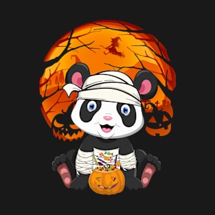 Panda bear mummy pumpkin T-Shirt