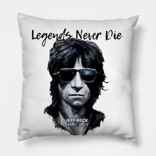 Jeff Beck No. 10: Legends Never Die, Rest In Peace 1944 - 2023 (RIP) Pillow