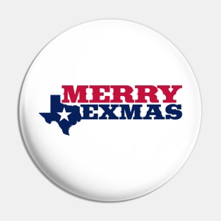 Merry TEXmas - Red & Blue Pin