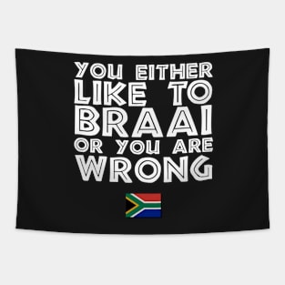 Like To Braai Joke South Africa Tapestry