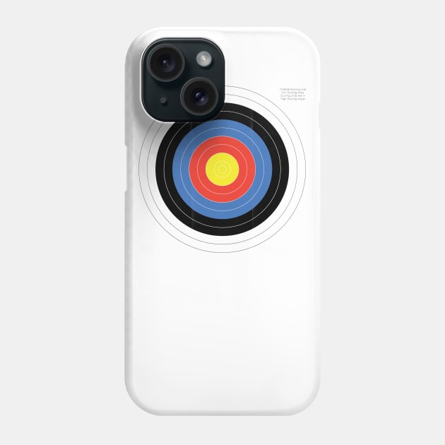 Bullseye Phone Case by postlopez