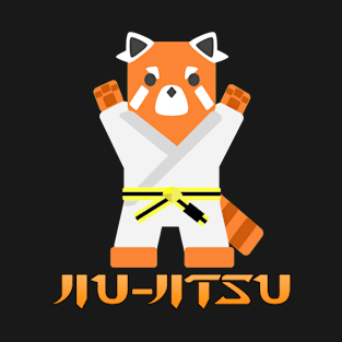 Jiu Jitsu Panda -Yellow Black Belt- T-Shirt