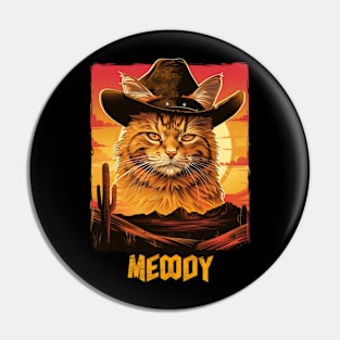 Cat Cowboy Adventures Wild West Pin