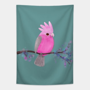 Galah cockatoo digital illustration Tapestry