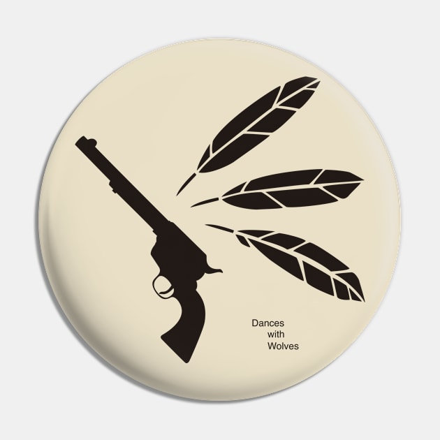 Dances with Wolves Pin by KatuArt