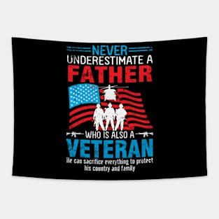 Happy Veteran Memorial Day Father Tapestry