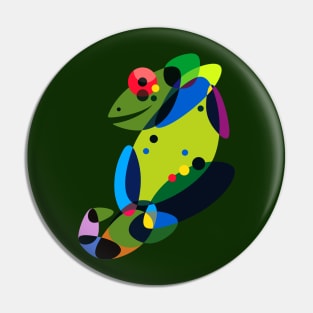 Dotted Chameleon Pin