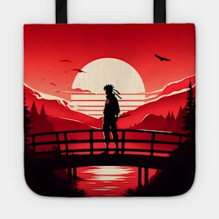 Samurai Silhouette #4 Tote