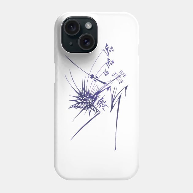139 Unique Purple White Colorful Abstract Phone Case by Unique Black White Colorful Abstract Art