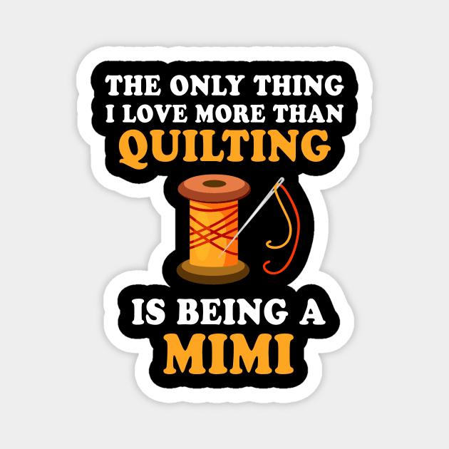 Mimi Quilting Magnet by sunima