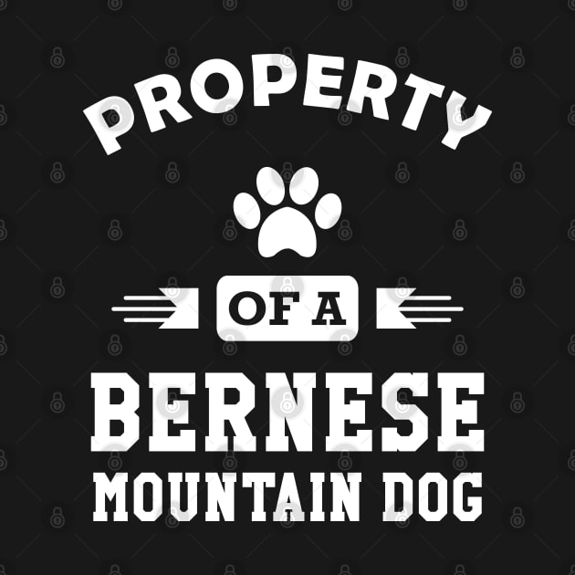 Bernese mountain dog - Property of a bernese mountain dog by KC Happy Shop