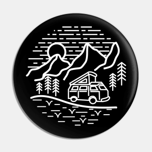 mountain camp Pin