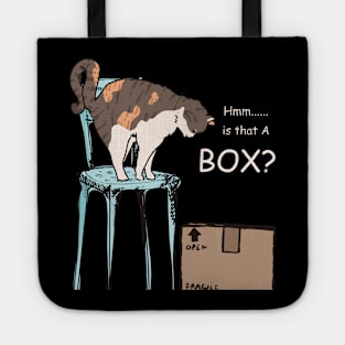 Is that a Box funny cute doodle cat t-shirt Tote