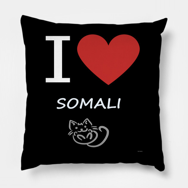 I Love My Somali Cat Heart Gift For Somali Cat Parent Somali