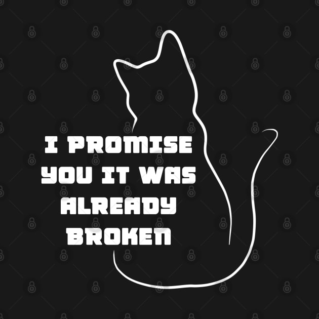 I promise you it was already broken by thearkhive