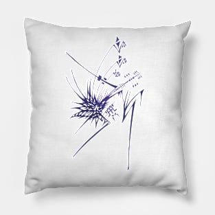 139 Unique Purple White Colorful Abstract Pillow