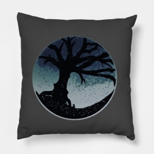 Tree in bitter isolation Pillow