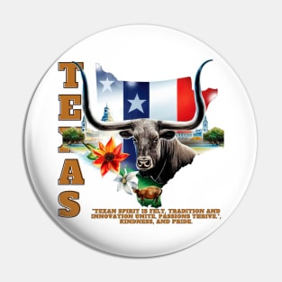 The Texan Spirit Pin