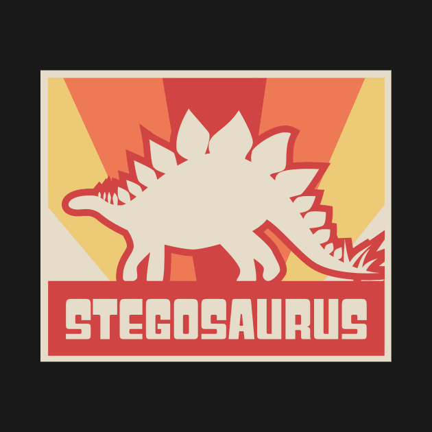 Vintage Dinosaur Stegosaurus Graphic by MeatMan