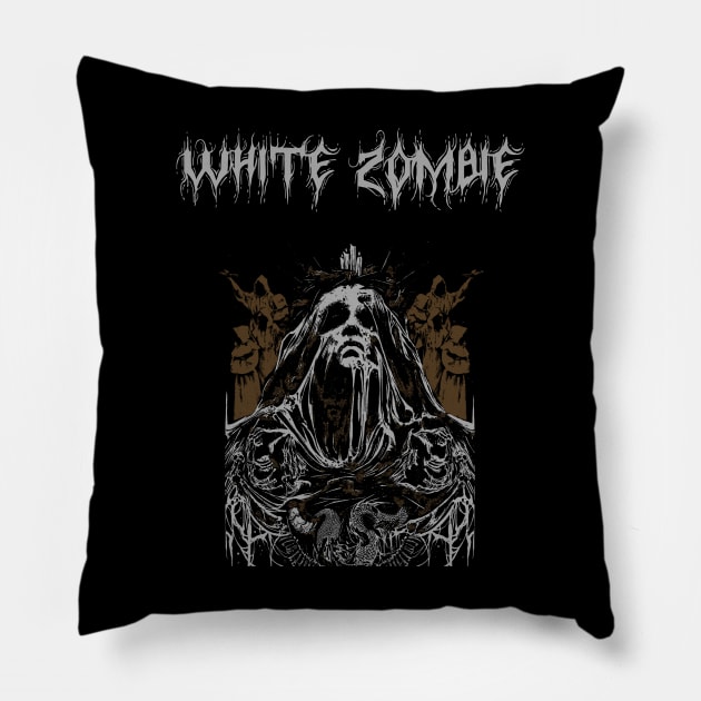 White zombie Pillow by Motor liar 