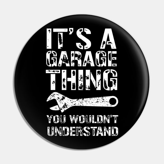 Garage Auto Car Mechanic Motorcycle Handyman Funny Pin by orumcartoons