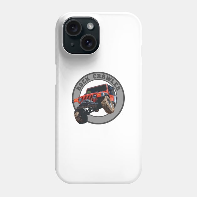 Rock Crawler Phone Case by BadgeWork