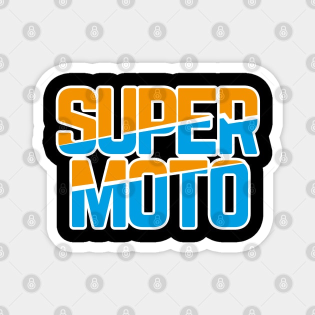 supermoto lettering Magnet by wahyuart21