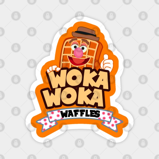 Woka Woka Waffles Magnet by DeepDiveThreads