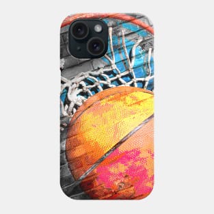 Basketball art print swoosh 20- Basketball artwork Phone Case