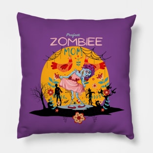 Zombie mom halloween funny Pillow