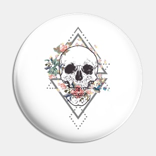 Artistic Skull Pin