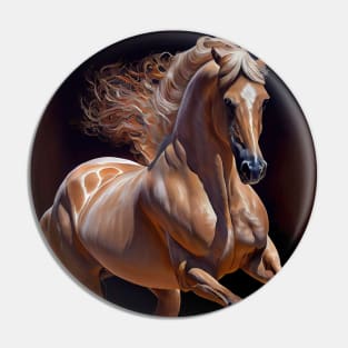 Lusitano Horse - Oil Paint Pin