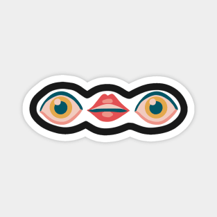 Emoji Face (Stylised) Magnet