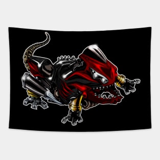 Kawasaki ZX14 Lizard Burgendy Tapestry