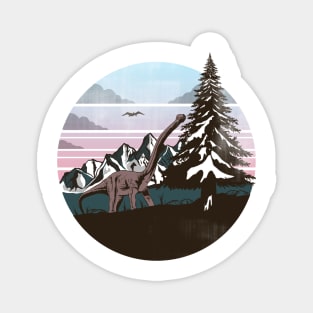 Winter Dinosaurs Magnet