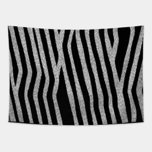 Zebra Skin Texture Tapestry