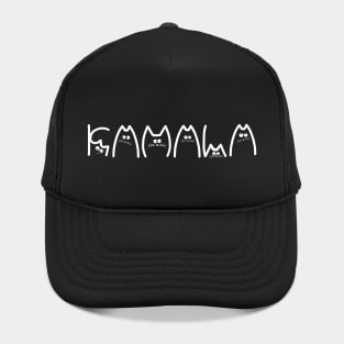 Kamala Harris Cat Lettering Positive Funny Hat