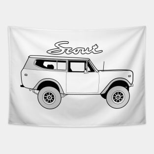 International Scout II Harvester Classic Vintage 4x4 Truck Offroad Vehicle Tapestry