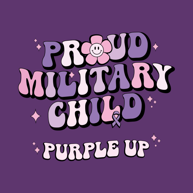 Groovy Purple Up For Proud Military Child by ANAREL