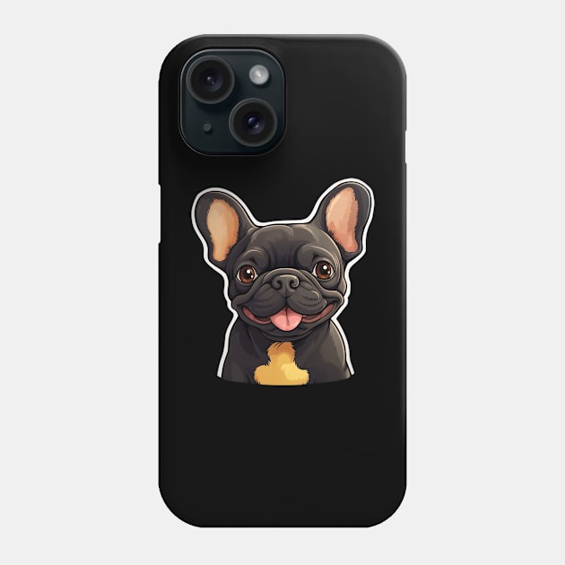 Cute French Bulldog Frenchie Dog Lover Funny Phone Case by fromherotozero