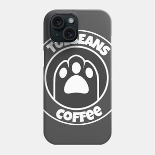 Clear and Black vToebeans Coffee Logo Phone Case